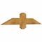 Ekena Millwork Eugene Rough Sawn Timber Gable Bracket, Western Red Cedar, 36"W x 7"H x 2"D x 4"F, 5/12 Pitch GBW036X07X0204EUG00RWR - alternate 2